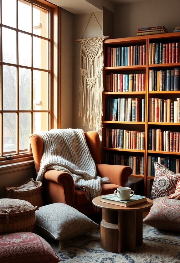 create a comfortable reading space