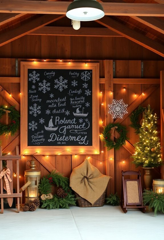 festive chalkboard signage ideas