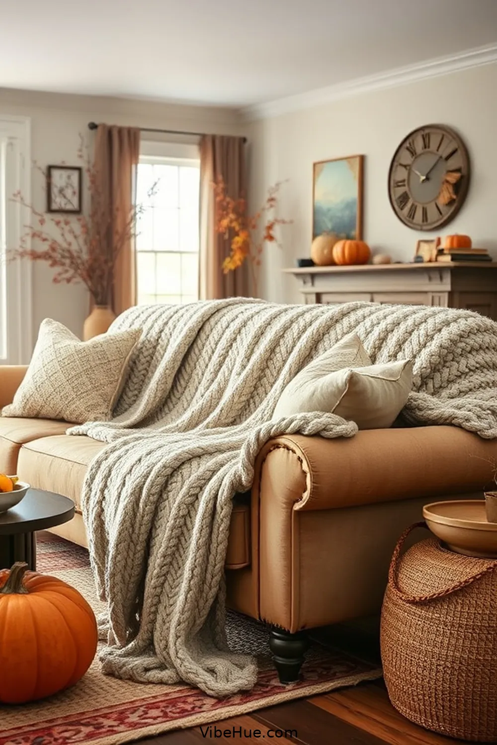 15 Cozy Ideas for a Fall Living Room in Modern Farmhouse Style 5 Use Cozy Throw Blankets for 15 Cozy Ideas for a Fall Living Room in Modern Farmhouse Style