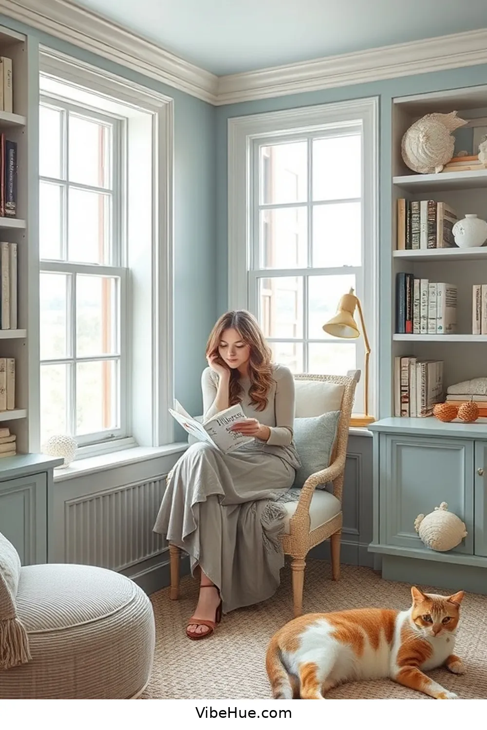 15 Design Ideas for a Year-Round Coastal Style Library 2 Embrace a Soothing Color Palette for 15 Design Ideas for a Year-Round Coastal Style Library