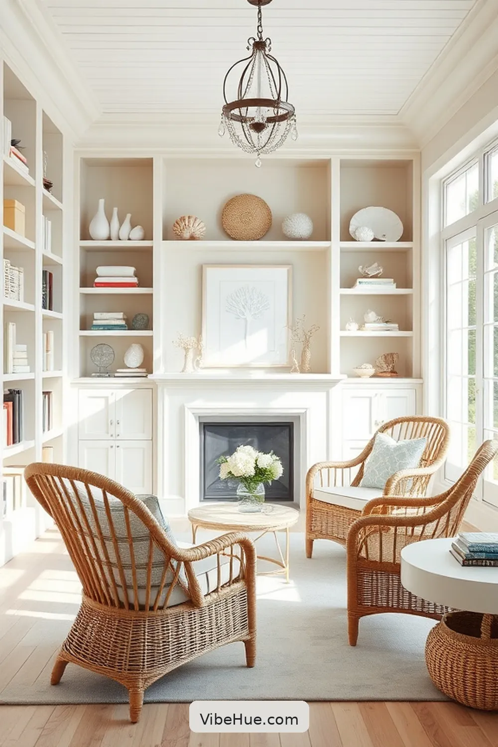 15 Design Ideas for a Year-Round Coastal Style Library 4 Use Coastal-Inspired Furniture for 15 Design Ideas for a Year-Round Coastal Style Library