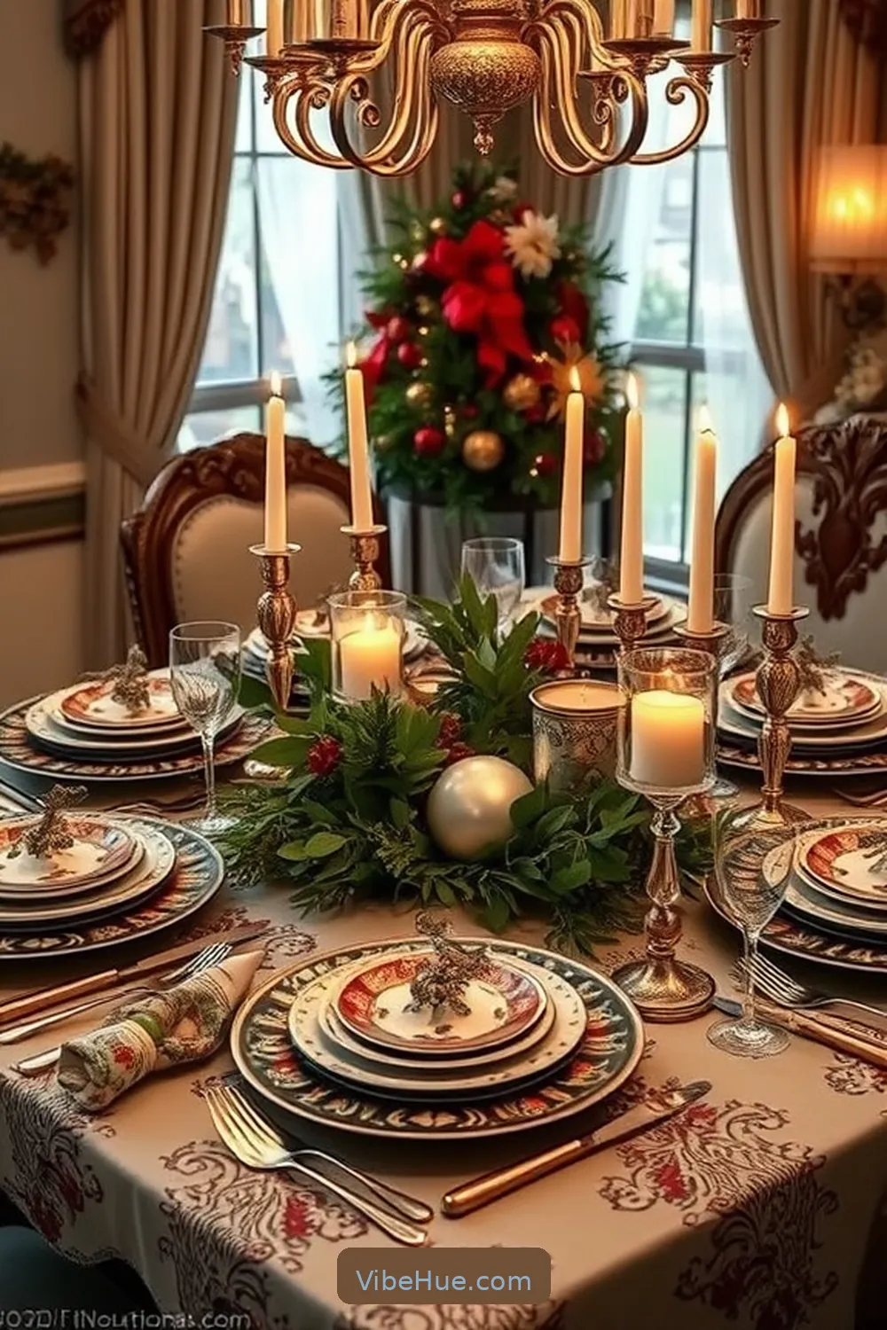 Curate a Personalized Table Setting for 15 Essential Decor Ideas for a Holiday Dining Room in Traditional Style