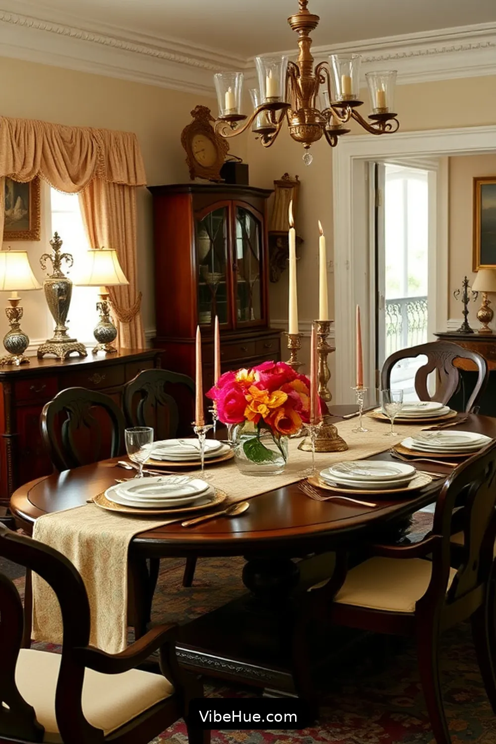 Opt for Antique or Heirloom Decorations for 15 Essential Decor Ideas for a Holiday Dining Room in Traditional Style