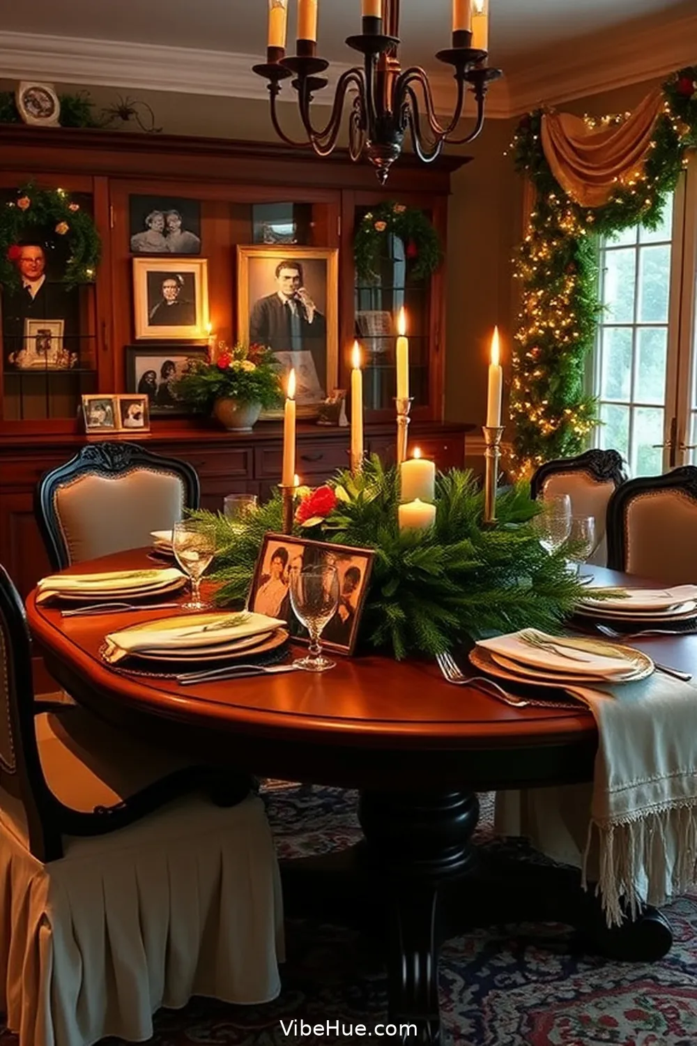 Showcase Family Holiday Memories for 15 Essential Decor Ideas for a Holiday Dining Room in Traditional Style