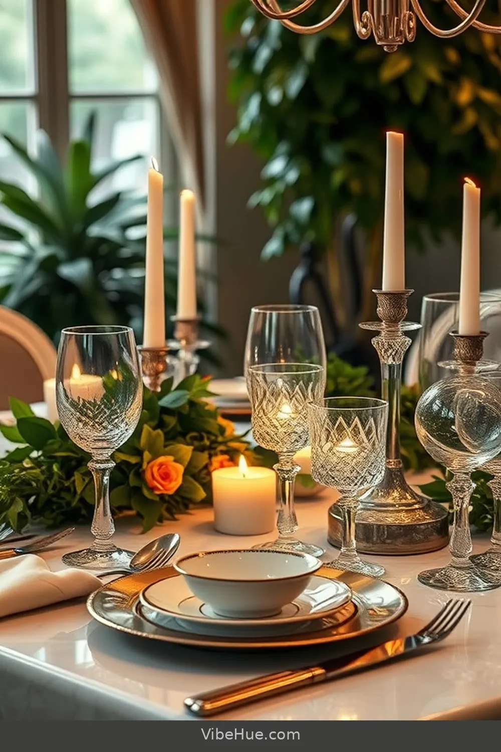 Use Fine China and Crystal Glassware for 15 Essential Decor Ideas for a Holiday Dining Room in Traditional Style