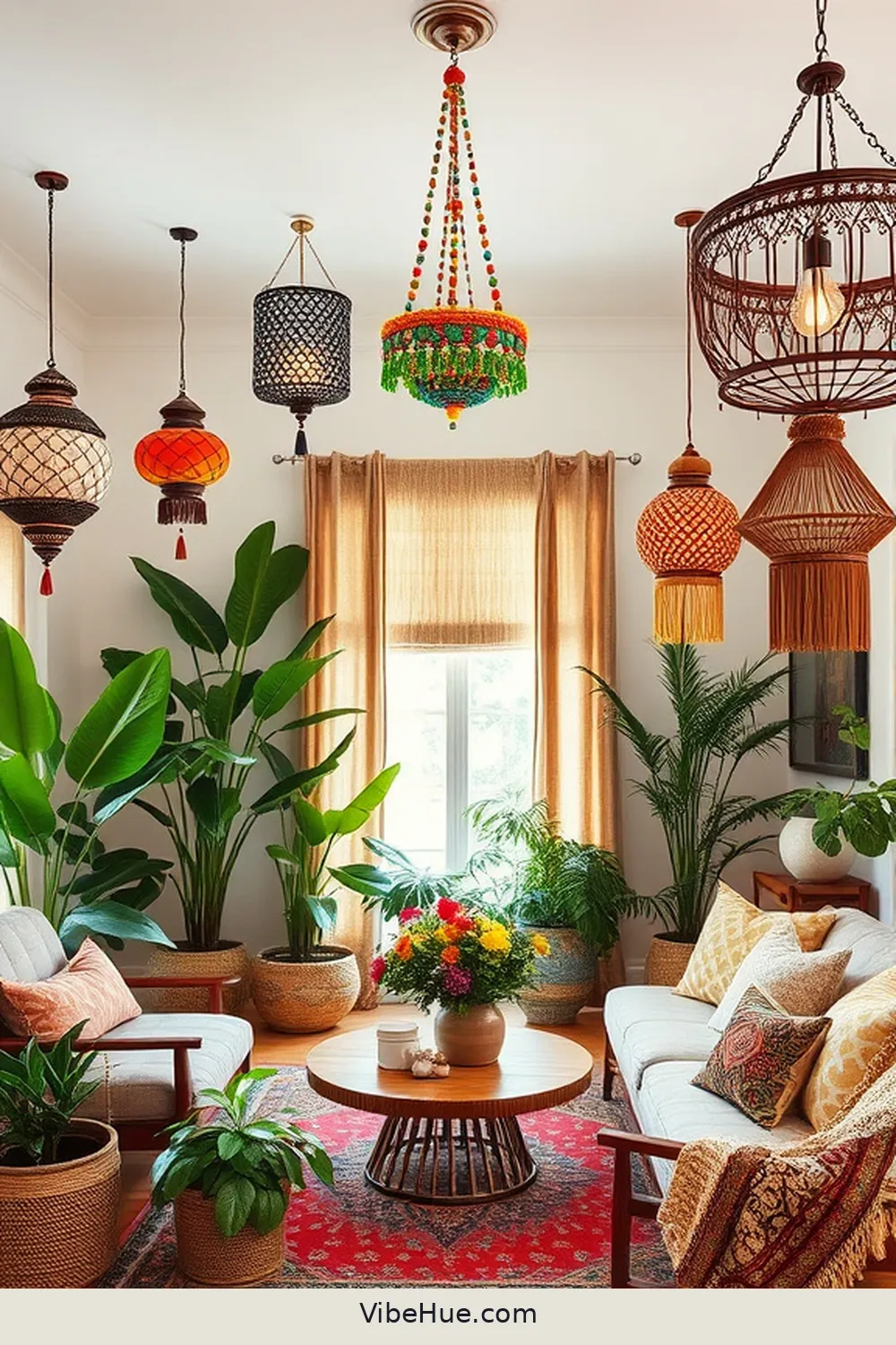 15 Essential Elements for a Bohemian Style Summer Living Room 8 Eclectic Lighting Fixtures for 15 Essential Elements for a Bohemian Style Summer Living Room