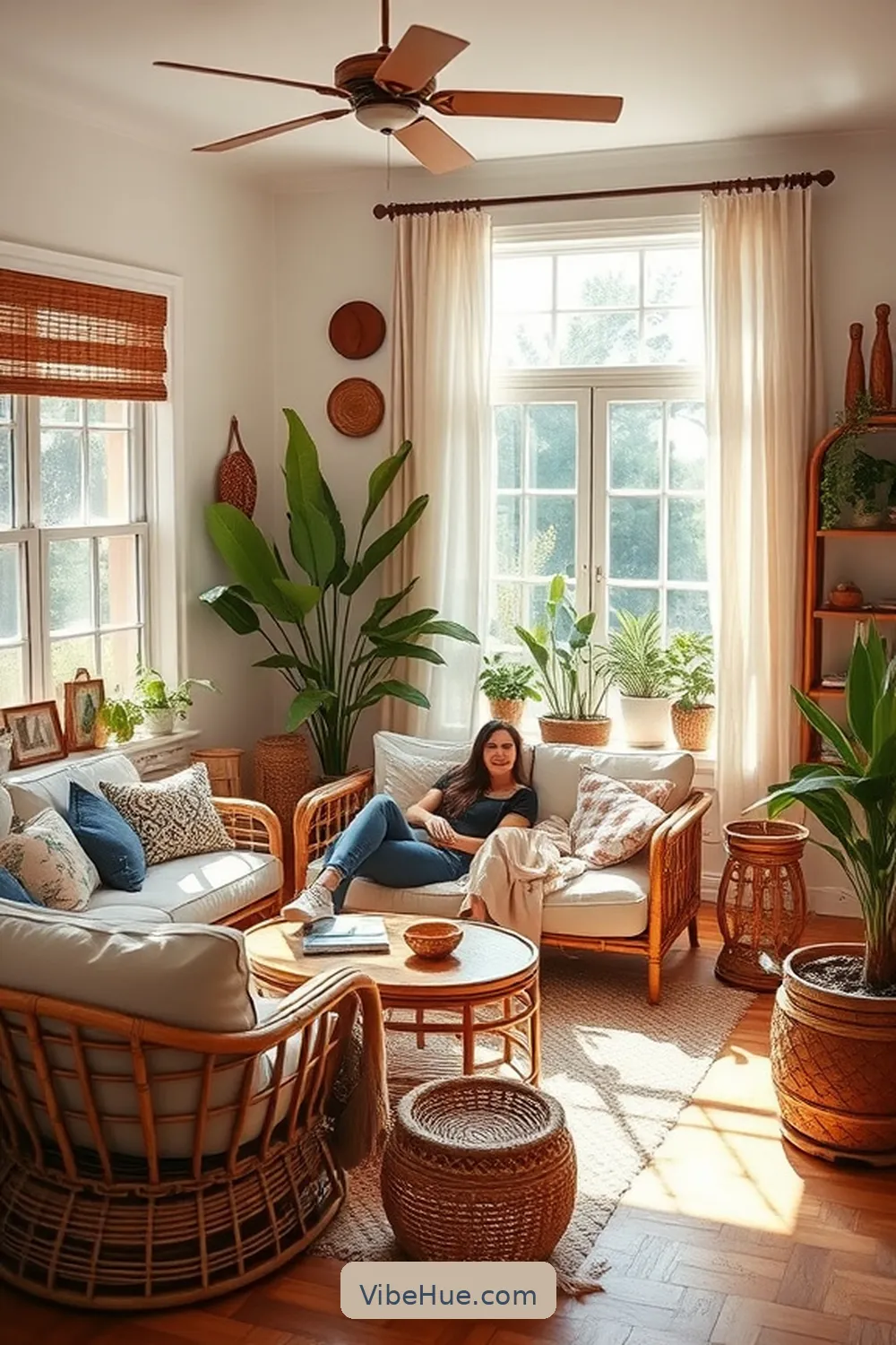 15 Essential Elements for a Bohemian Style Summer Living Room 11 Natural Materials for 15 Essential Elements for a Bohemian Style Summer Living Room