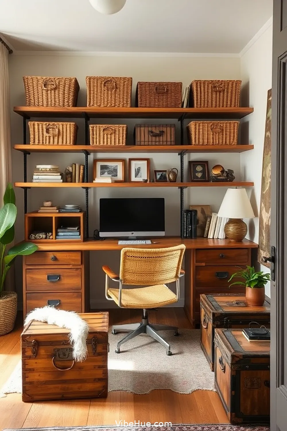 15 Essential Tips for a Rustic Style Year-Round Home Office 12 Choose Unique Storage Solutions for 15 Essential Tips for a Rustic Style Year-Round Home Office