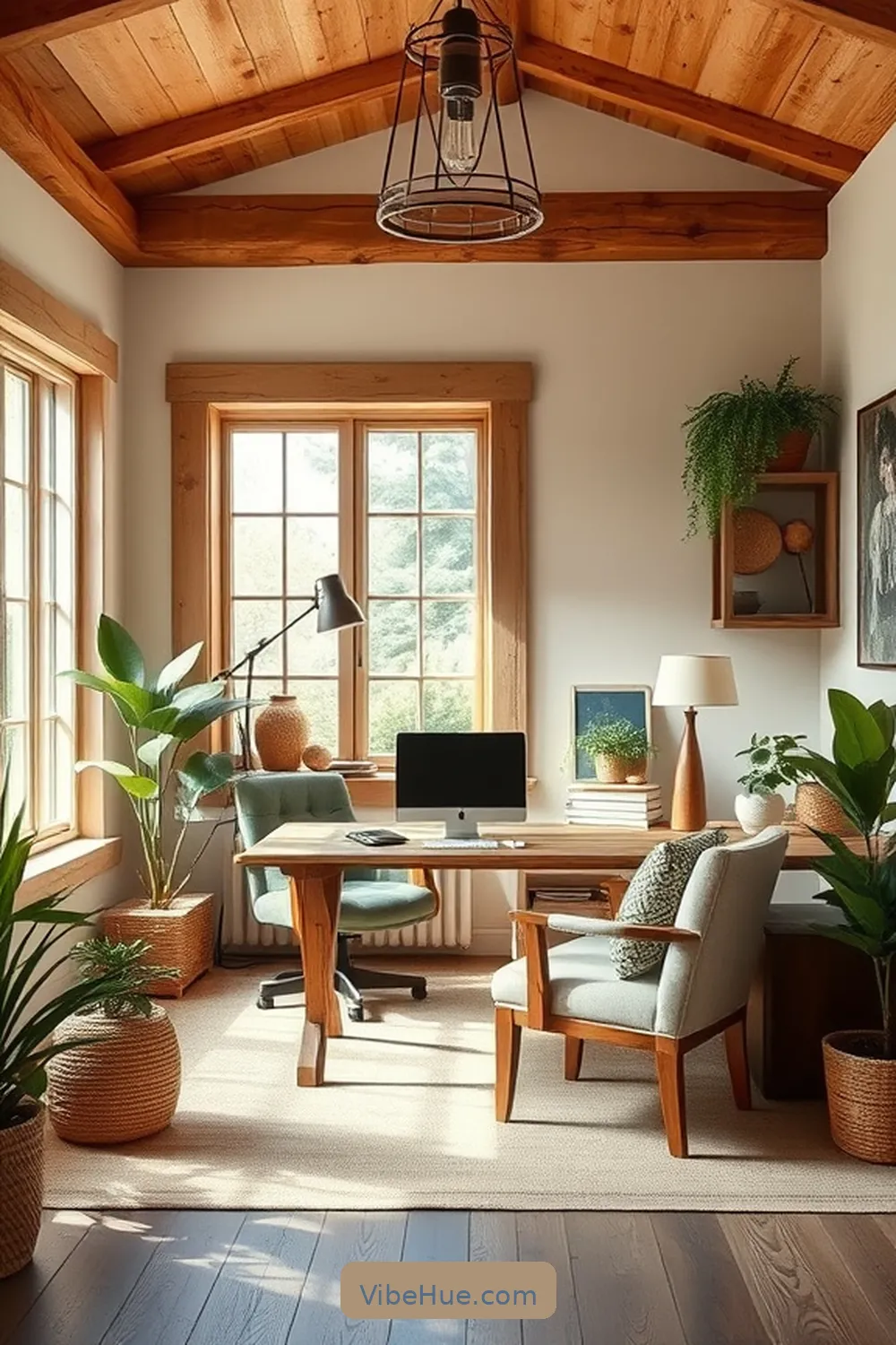 15 Essential Tips for a Rustic Style Year-Round Home Office 3 Choose a Color Palette Inspired by Nature for 15 Essential Tips for a Rustic Style Year-Round Home Office