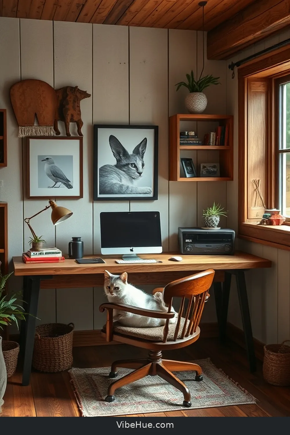 15 Essential Tips for a Rustic Style Year-Round Home Office 15 Keep Technology Subtle for 15 Essential Tips for a Rustic Style Year-Round Home Office