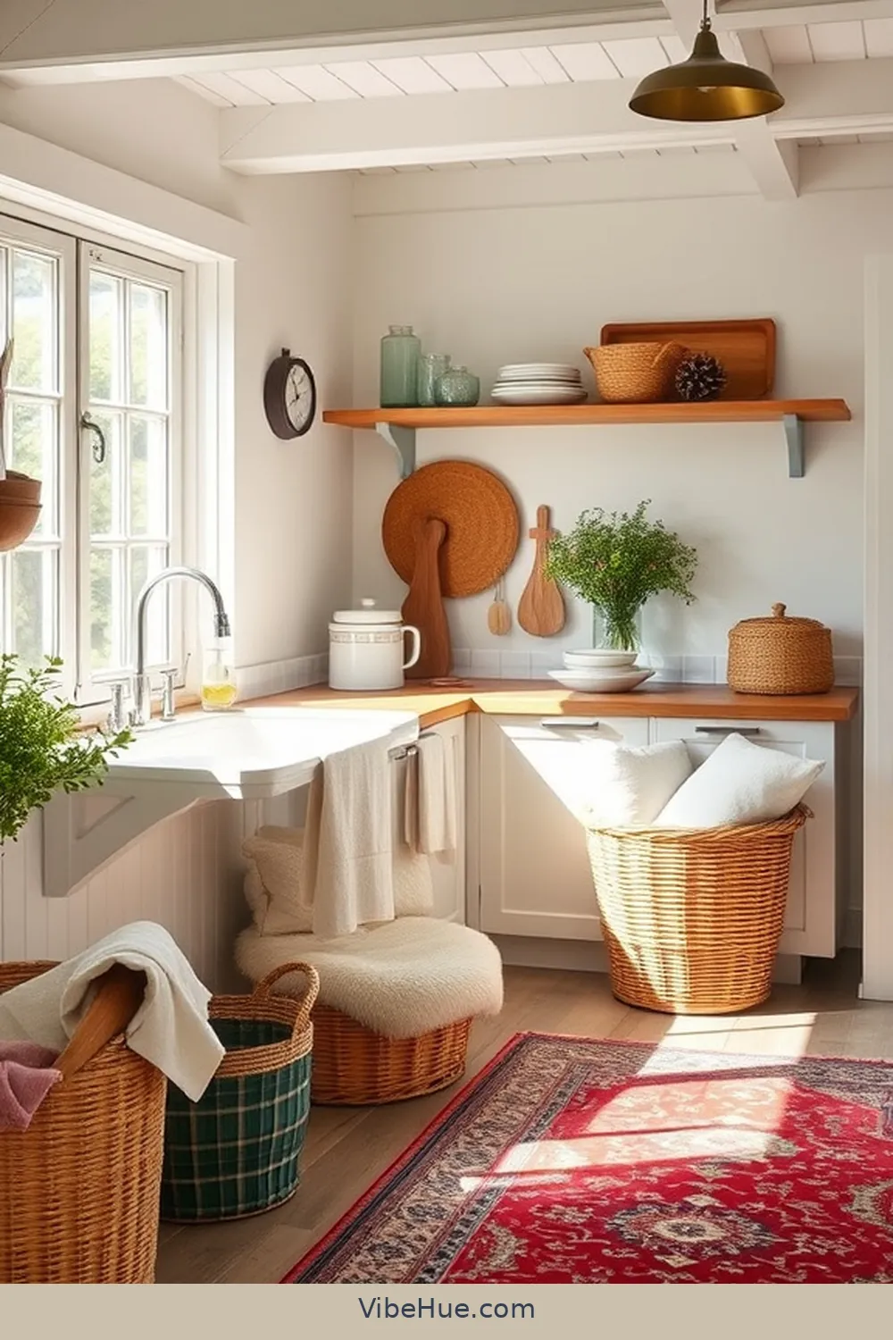 Cozy Textiles for 15 Essentials for a Summer Kitchen in Modern Farmhouse Style