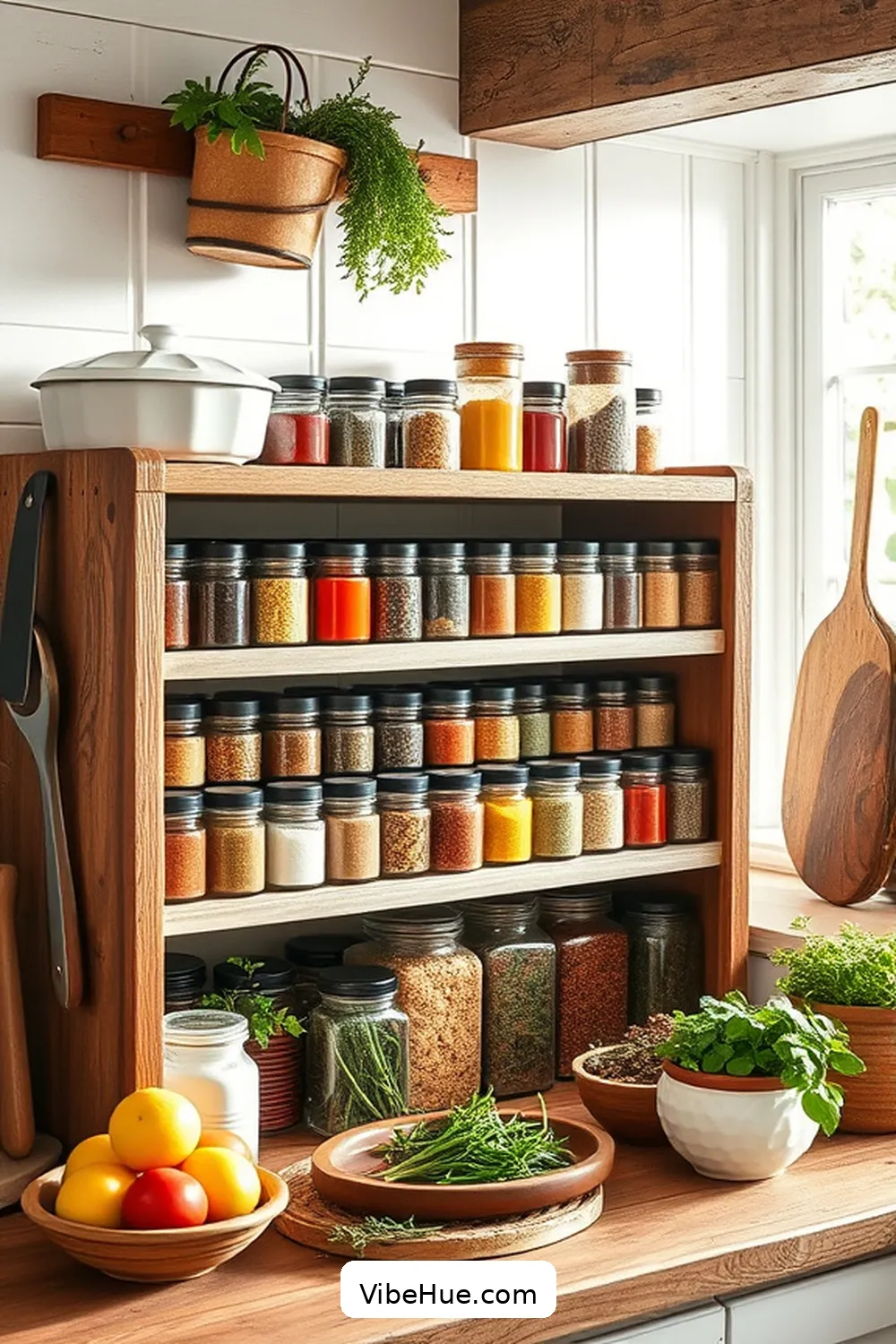 Essential Spice Rack for 15 Essentials for a Summer Kitchen in Modern Farmhouse Style