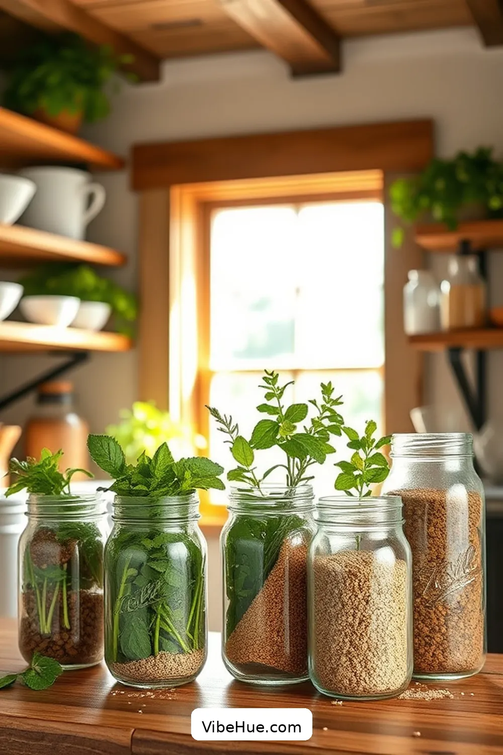 Mason Jars for Storage for 15 Essentials for a Summer Kitchen in Modern Farmhouse Style