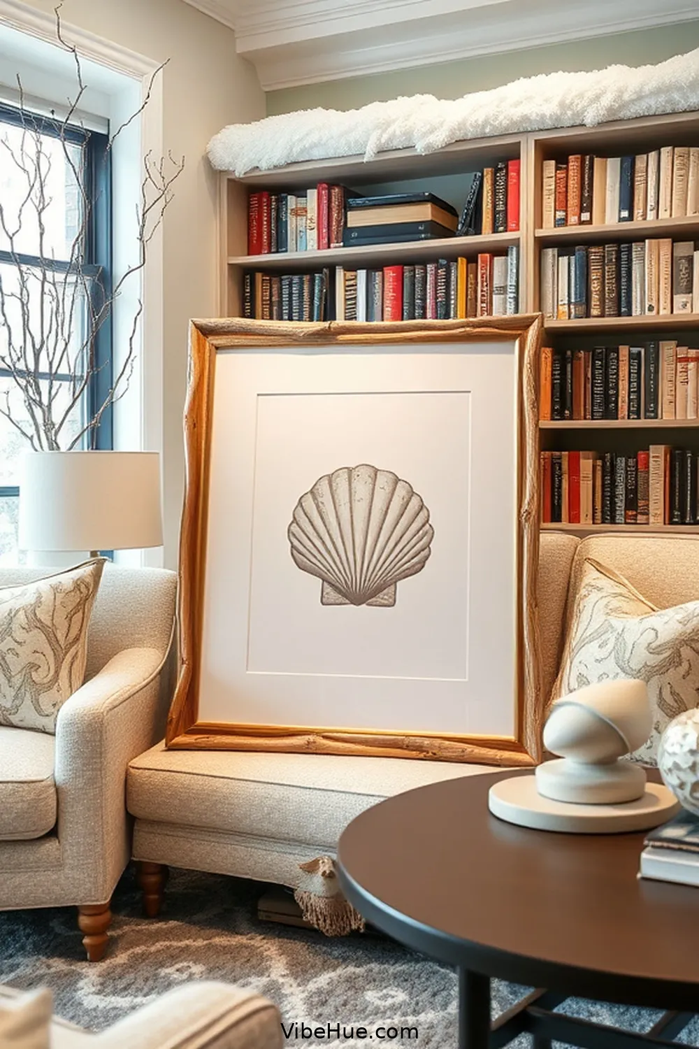 15 Essentials for a Winter Library in Coastal Style 9 Artwork: Enhance the Coastal Theme for 15 Essentials for a Winter Library in Coastal Style