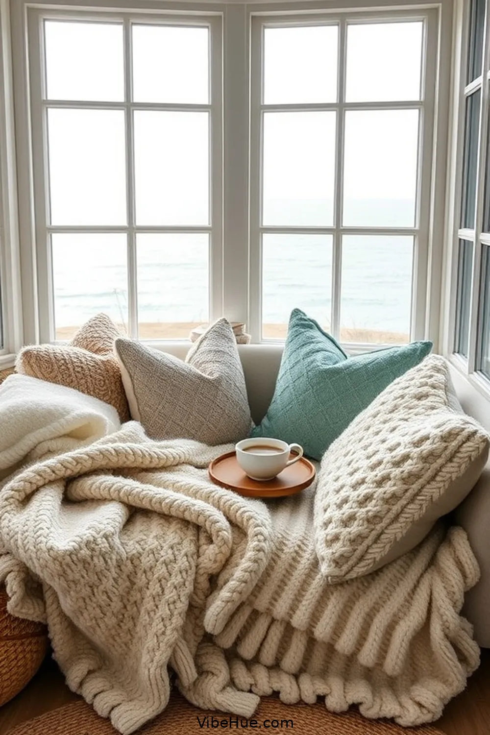 15 Essentials for a Winter Library in Coastal Style 2 Cozy Textiles: Embrace Soft Fabrics for 15 Essentials for a Winter Library in Coastal Style