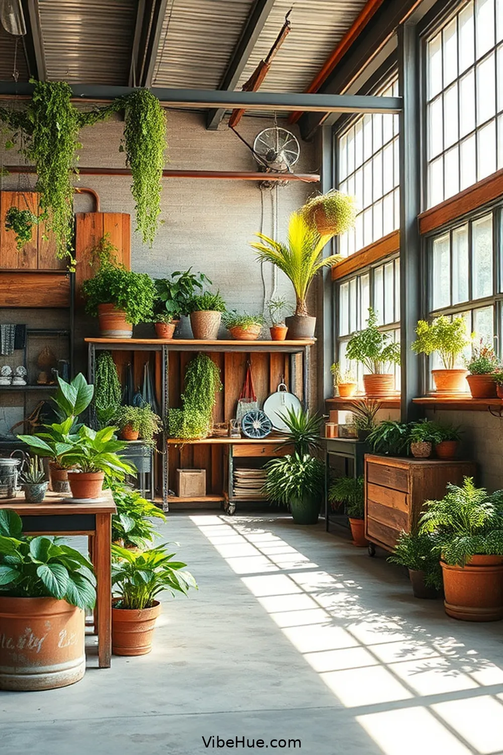 Include a Salvaged Carts for Storage for 15 Ideas for an Industrial Style Summer Garage