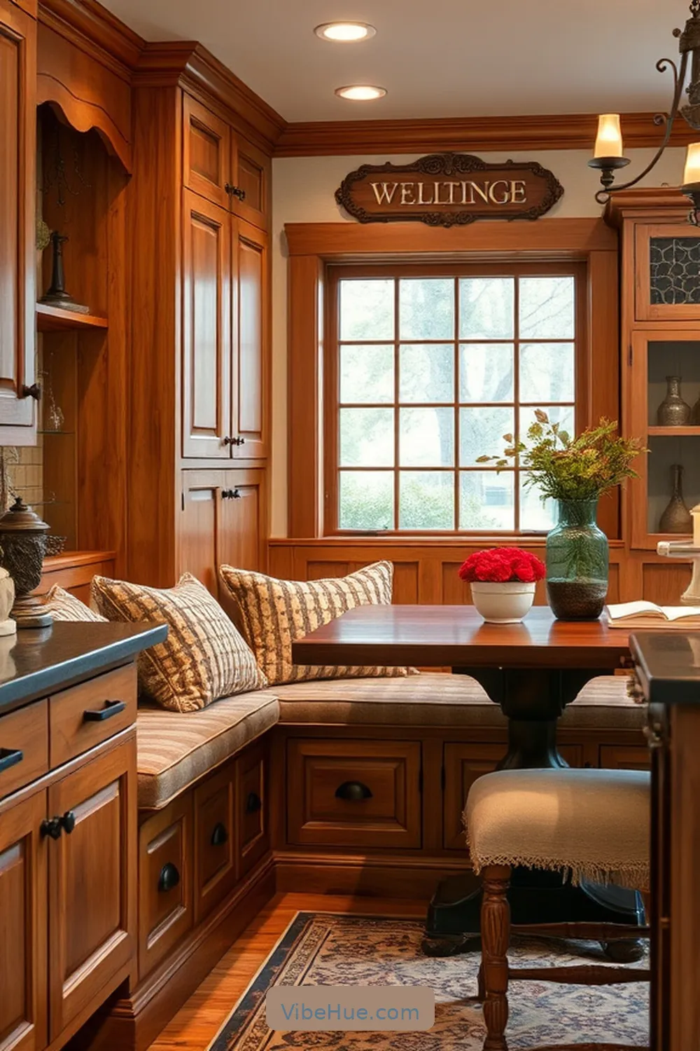 Built-In Seating for 15 Key Elements for a Year-Round Kitchen in Traditional Style