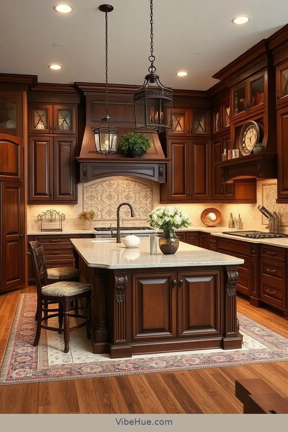Functional Center Islands for 15 Key Elements for a Year-Round Kitchen in Traditional Style