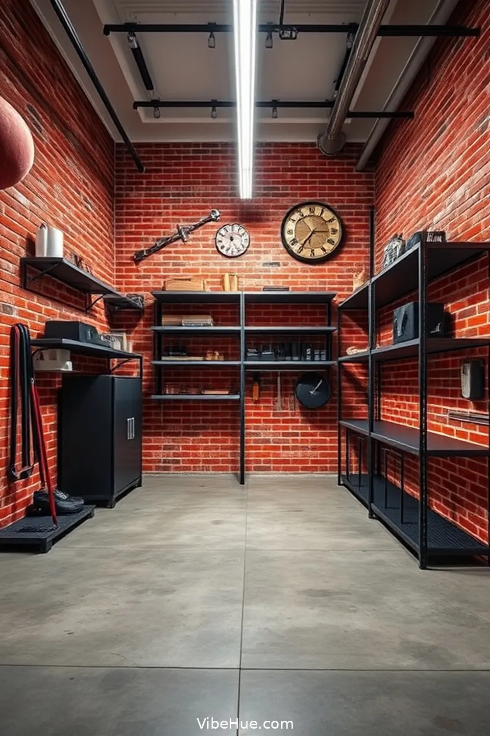 15 Must-Have Features for a Year-Round Industrial Style Garage 2 Exposed Brick Walls for 15 Must-Have Features for a Year-Round Industrial Style Garage