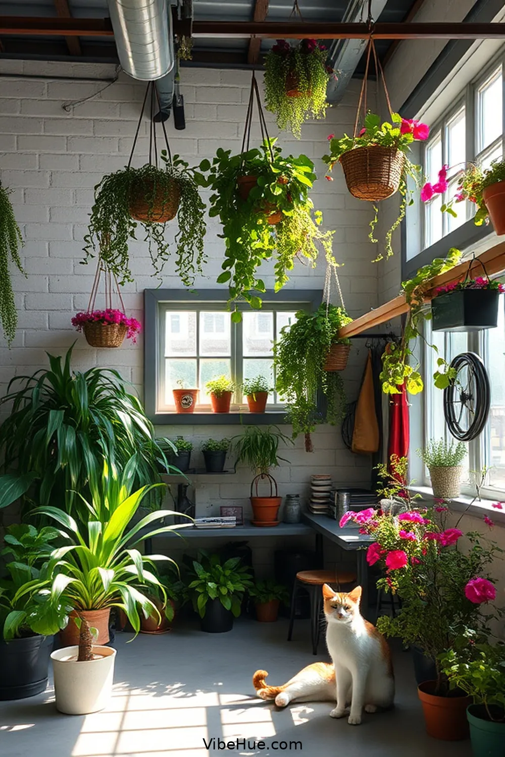 15 Must-Have Features for a Year-Round Industrial Style Garage 13 Greenery and Plant Life for 15 Must-Have Features for a Year-Round Industrial Style Garage
