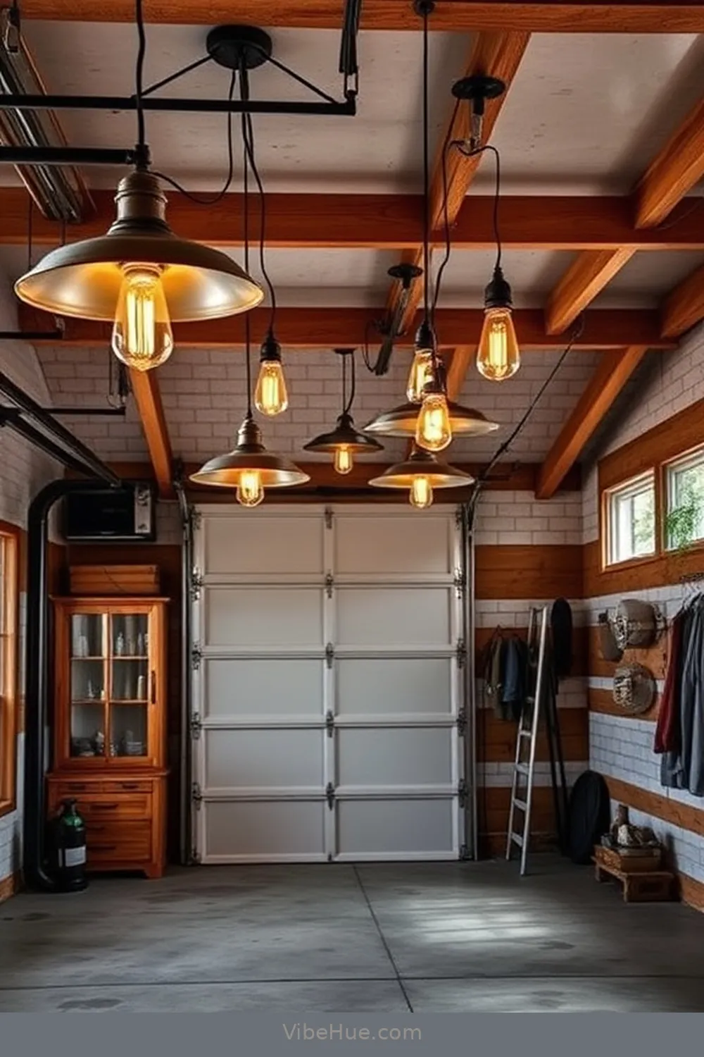 15 Must-Have Features for a Year-Round Industrial Style Garage 5 Industrial-Style Lighting for 15 Must-Have Features for a Year-Round Industrial Style Garage