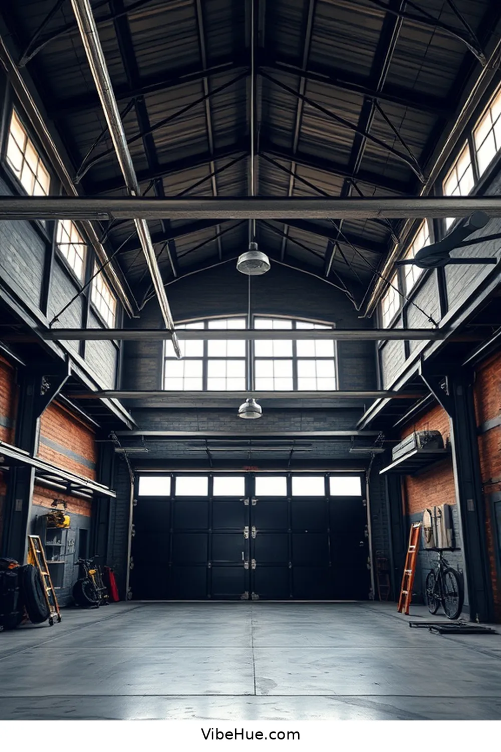 15 Must-Have Features for a Year-Round Industrial Style Garage 3 Steel Beams and Structural Accents for 15 Must-Have Features for a Year-Round Industrial Style Garage