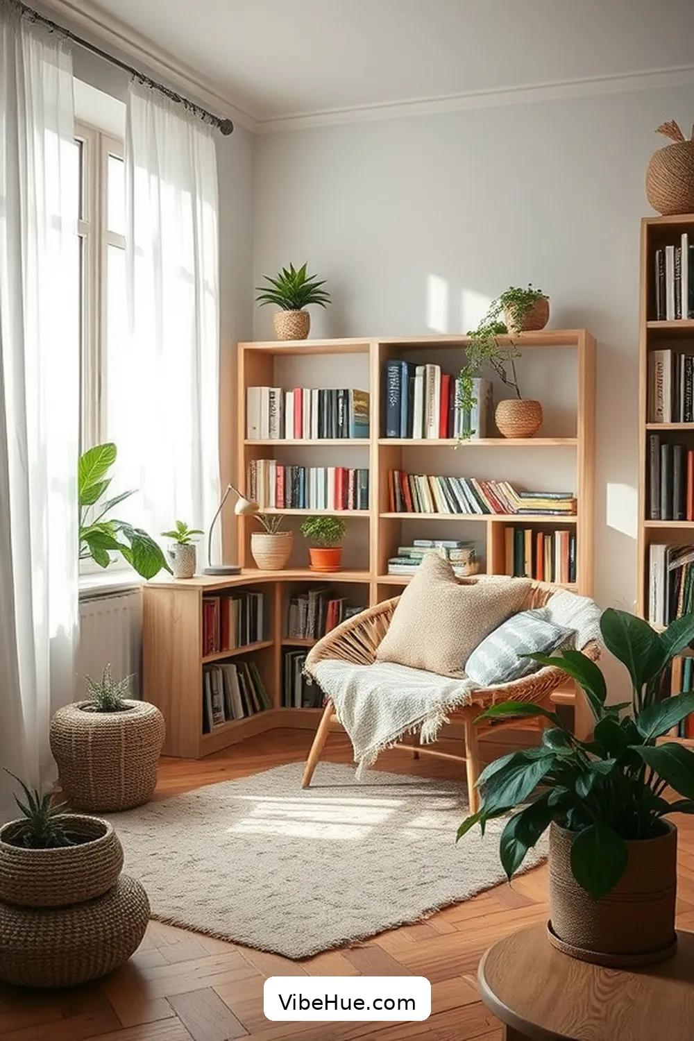 15 Tips for Creating a Summer Library in Scandinavian Style 4 Opt for Soft, Neutral Color Palettes for 15 Tips for Creating a Summer Library in Scandinavian Style