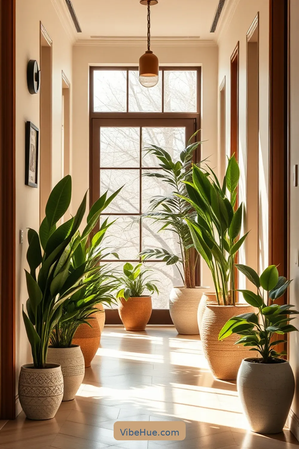 15 Ways to Achieve Summer Minimalist Style in Your Hallway 7 Add Greenery With Potted Plants for 15 Ways to Achieve Summer Minimalist Style in Your Hallway
