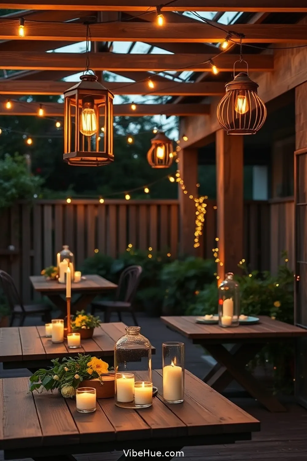 15 Ways to Create a Rustic Style Spring Outdoor Patio 14 Add Layered Lighting for 15 Ways to Create a Rustic Style Spring Outdoor Patio