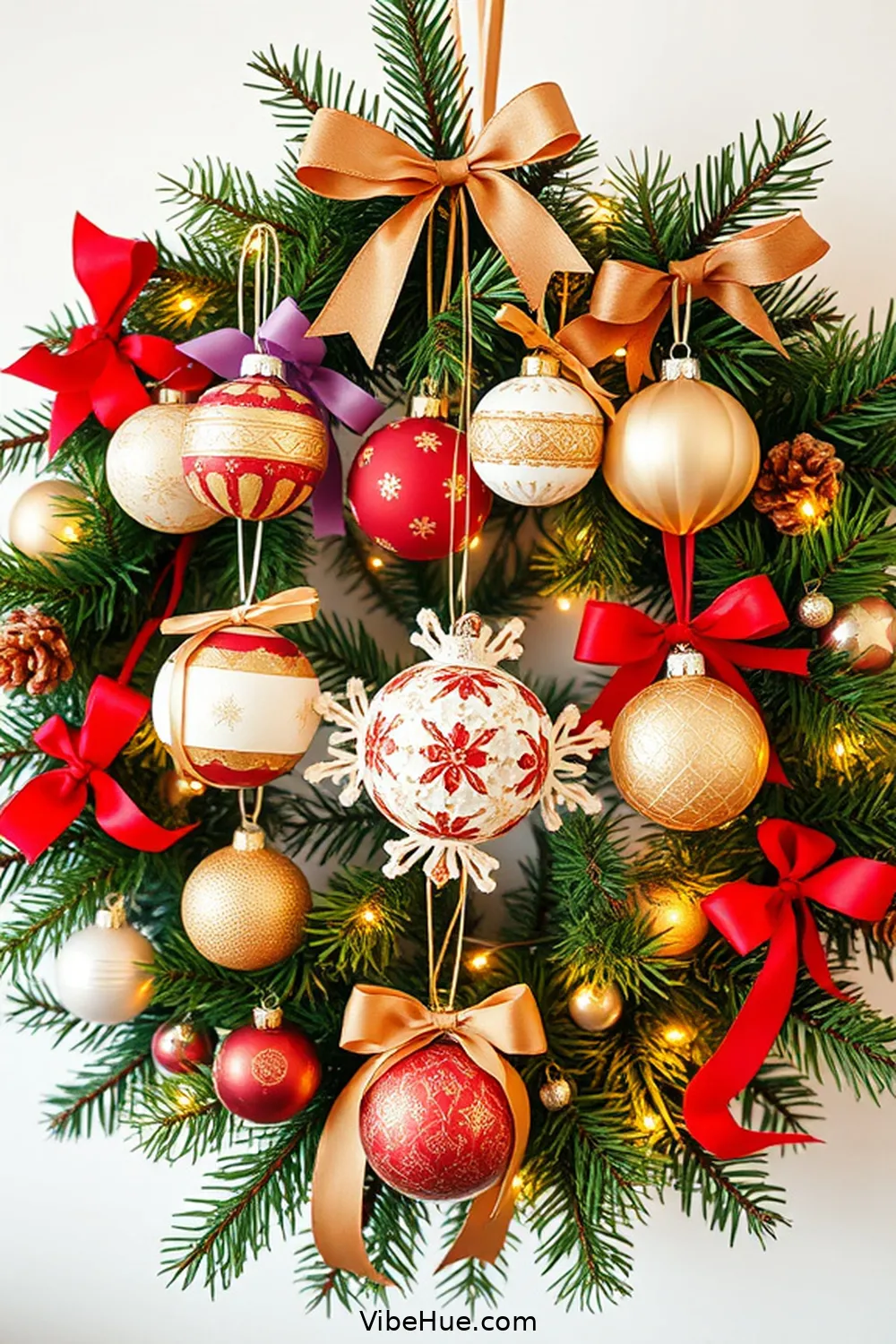 15 Ways to Create a Traditional Holiday Garage Style 5 Create a DIY Ornament Display for 15 Ways to Create a Traditional Holiday Garage Style