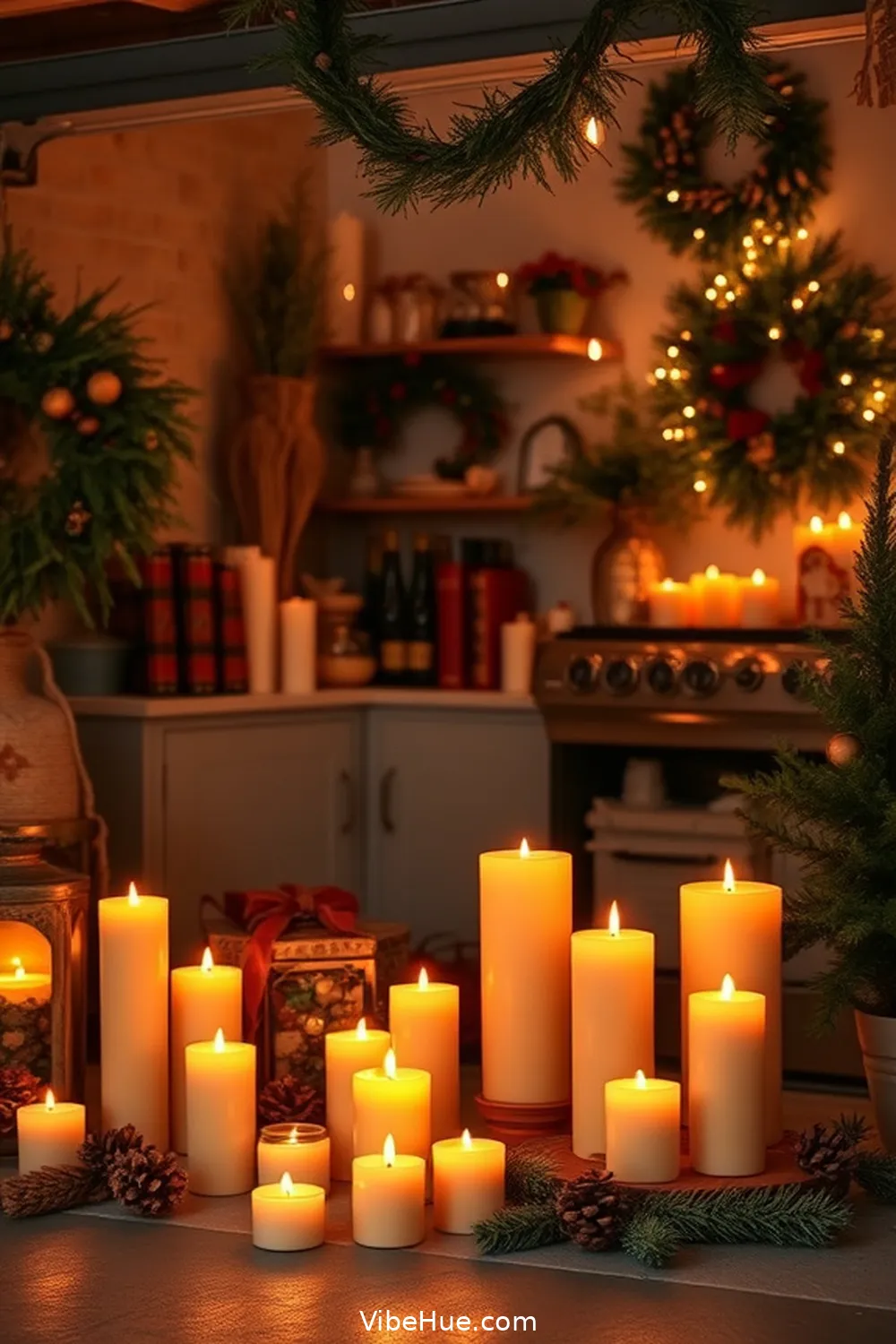 15 Ways to Create a Traditional Holiday Garage Style 13 Use Scented Candles for Atmosphere for 15 Ways to Create a Traditional Holiday Garage Style
