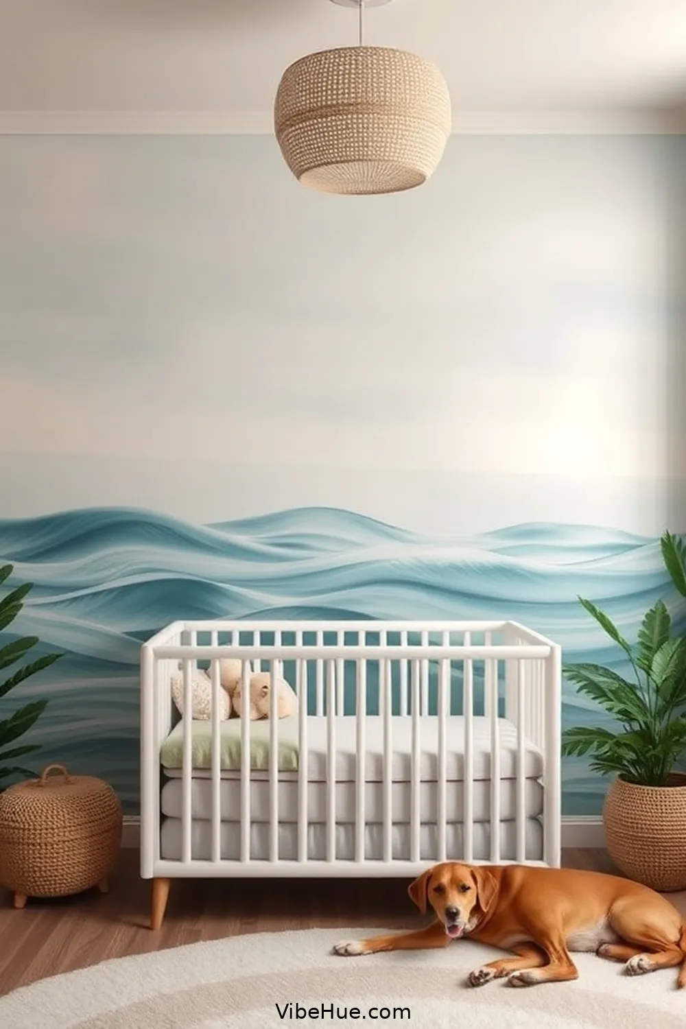 16 Coastal-Inspired Year-Round Nursery Ideas 11 Nature-Inspired Wall Murals for 16 Coastal-Inspired Year-Round Nursery Ideas