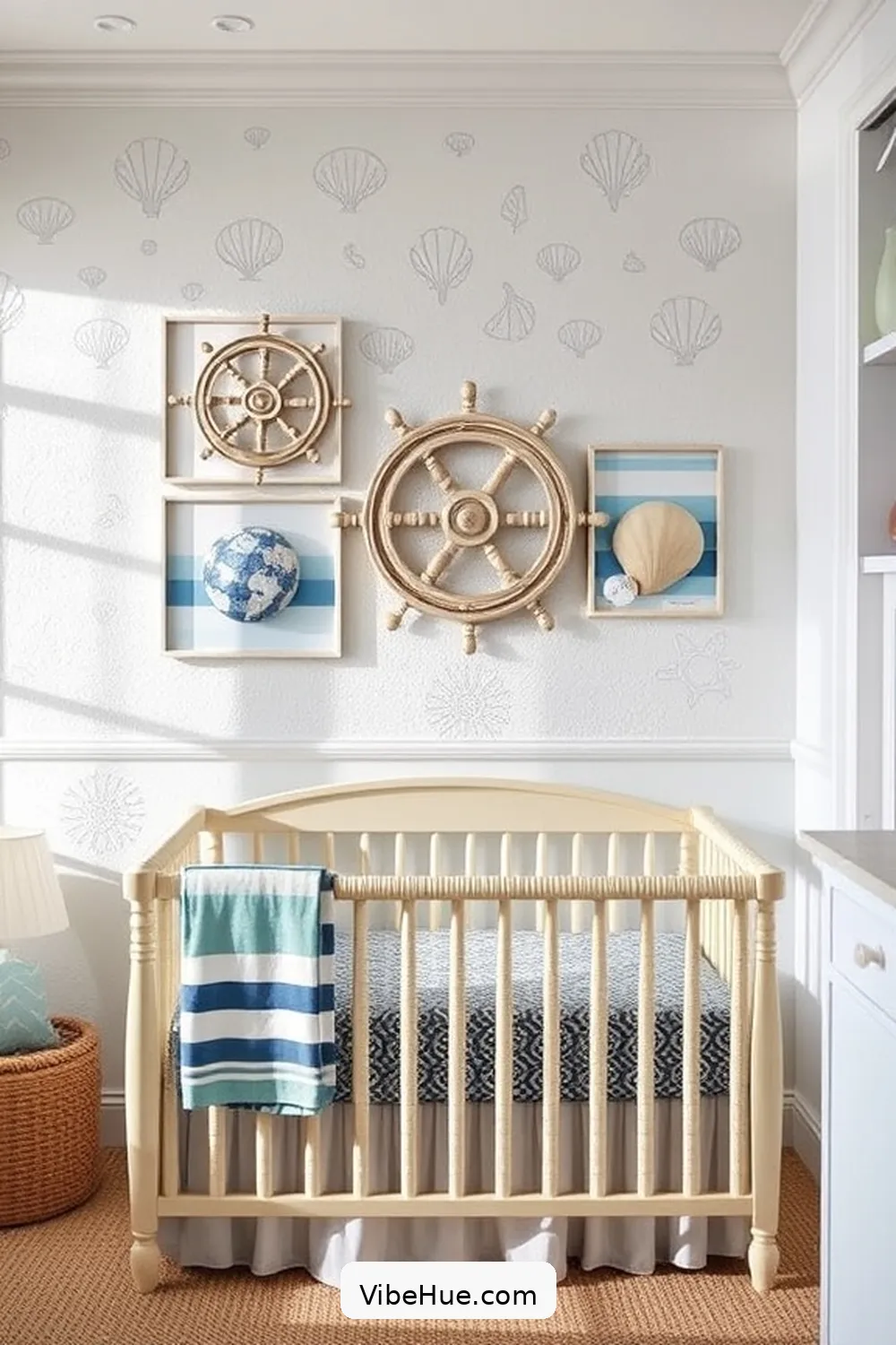 16 Coastal-Inspired Year-Round Nursery Ideas 3 Nautical-Themed Wall Art for 16 Coastal-Inspired Year-Round Nursery Ideas