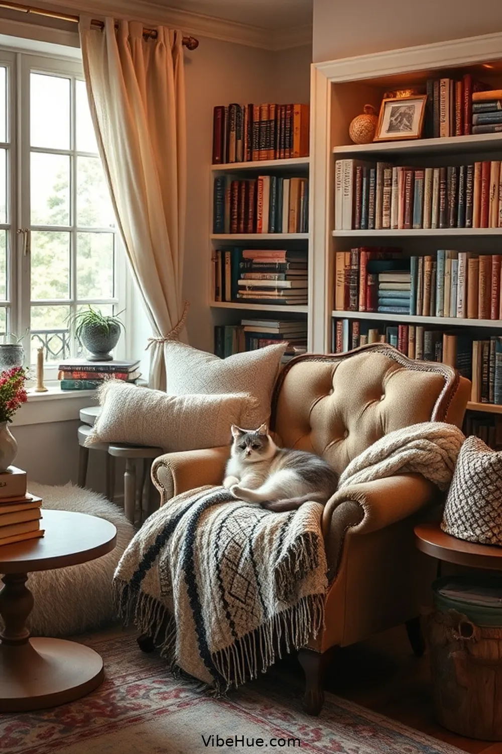 16 Cozy Bohemian Style Decor Ideas for Your Holiday Library 10 Cozy Reading Nooks for 16 Cozy Bohemian Style Decor Ideas for Your Holiday Library