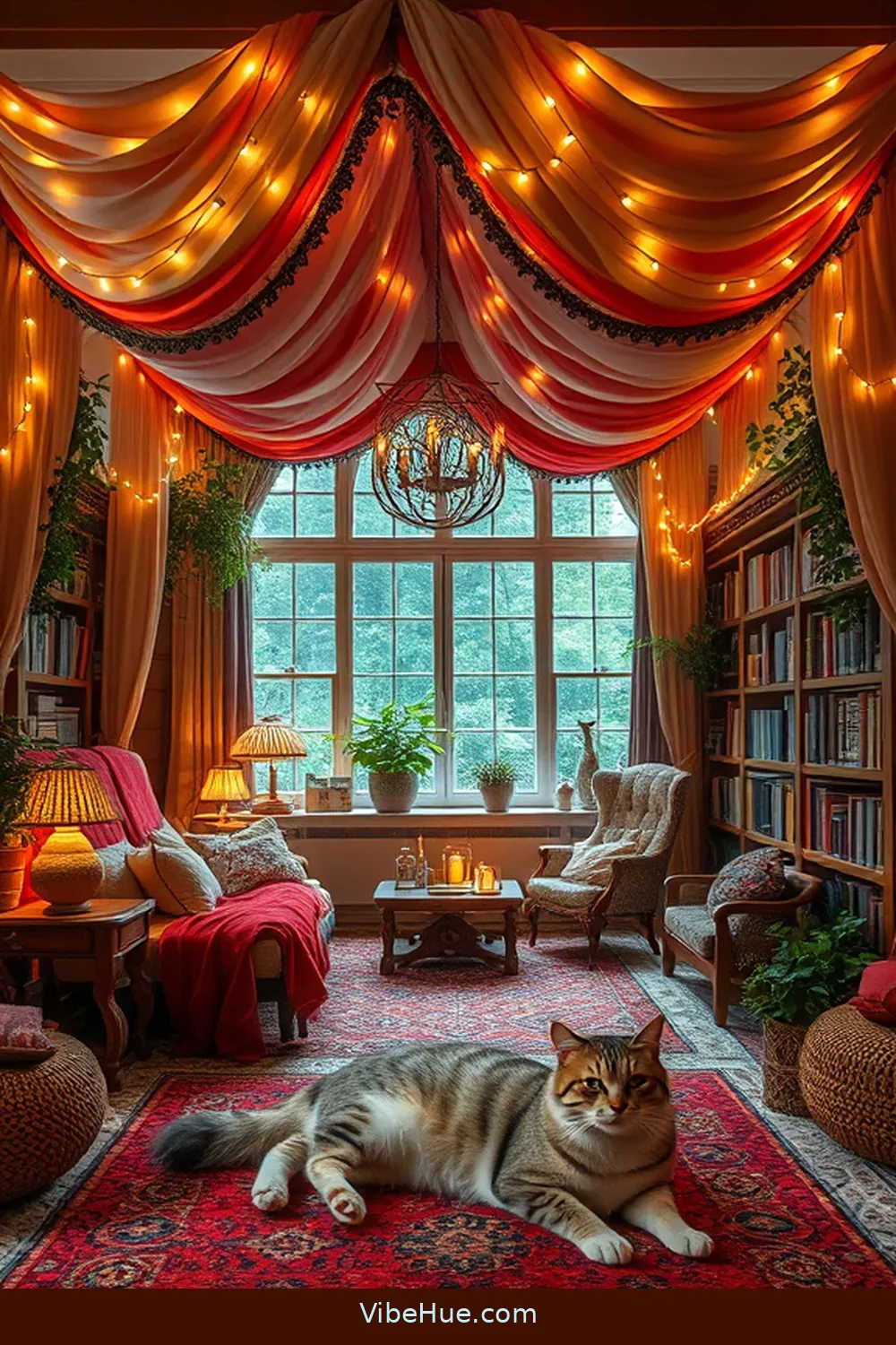 16 Cozy Bohemian Style Decor Ideas for Your Holiday Library 5 Dreamy Canopy or Tent for 16 Cozy Bohemian Style Decor Ideas for Your Holiday Library