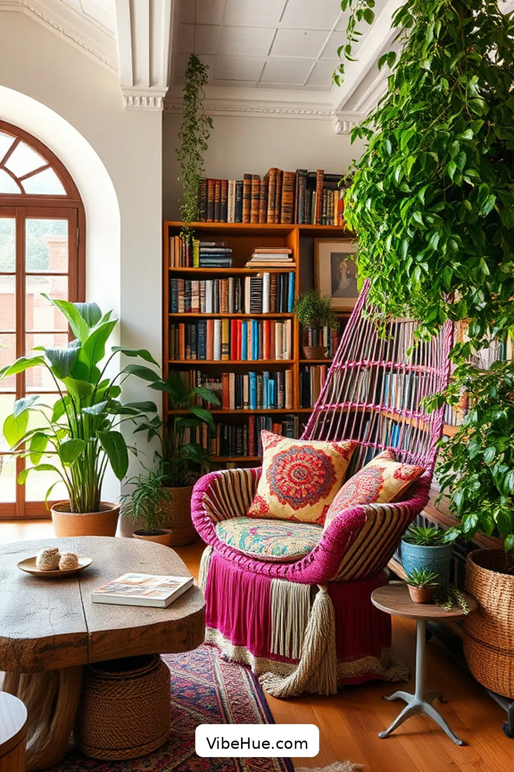 16 Cozy Bohemian Style Decor Ideas for Your Holiday Library 16 Statement Furniture Pieces for 16 Cozy Bohemian Style Decor Ideas for Your Holiday Library