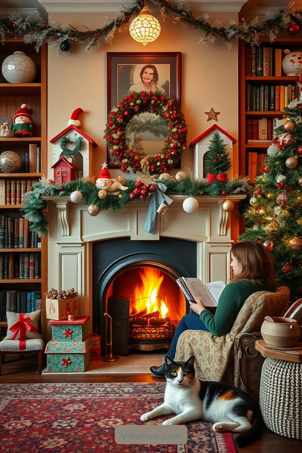 16 Cozy Bohemian Style Decor Ideas for Your Holiday Library 14 Whimsical Holiday Accents for 16 Cozy Bohemian Style Decor Ideas for Your Holiday Library