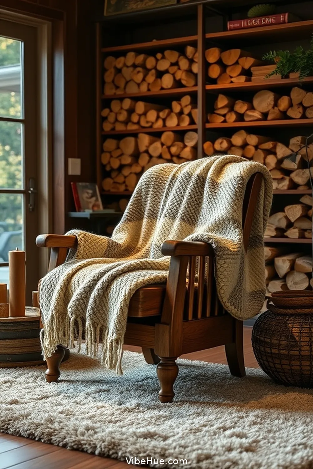 Choose Rustic Furniture for 16 Cozy Ideas for a Rustic Winter Library Style