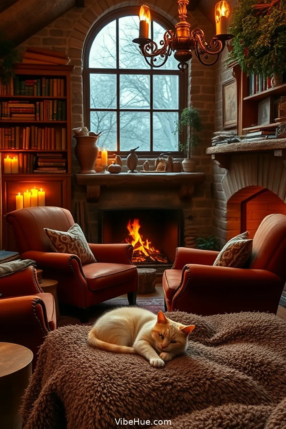 Include Cozy Aromas for 16 Cozy Ideas for a Rustic Winter Library Style