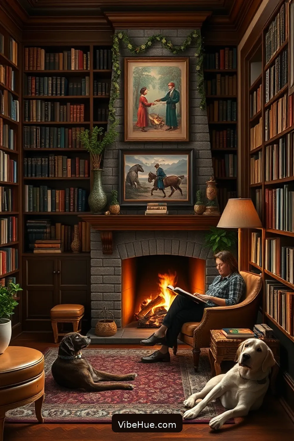 Use Earthy Color Palettes for 16 Cozy Ideas for a Rustic Winter Library Style