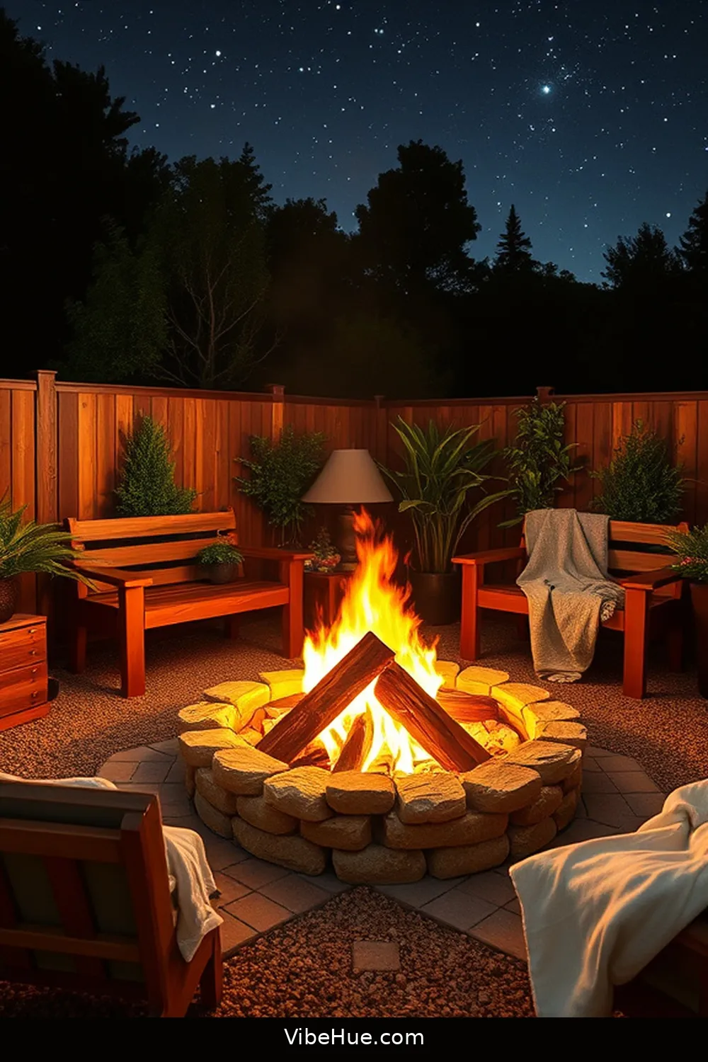 16 Cozy Outdoor Cooking Ideas for a Rustic Summer Kitchen 2 Embrace a DIY Fire Pit for Cozy Evenings for 16 Cozy Outdoor Cooking Ideas for a Rustic Summer Kitchen