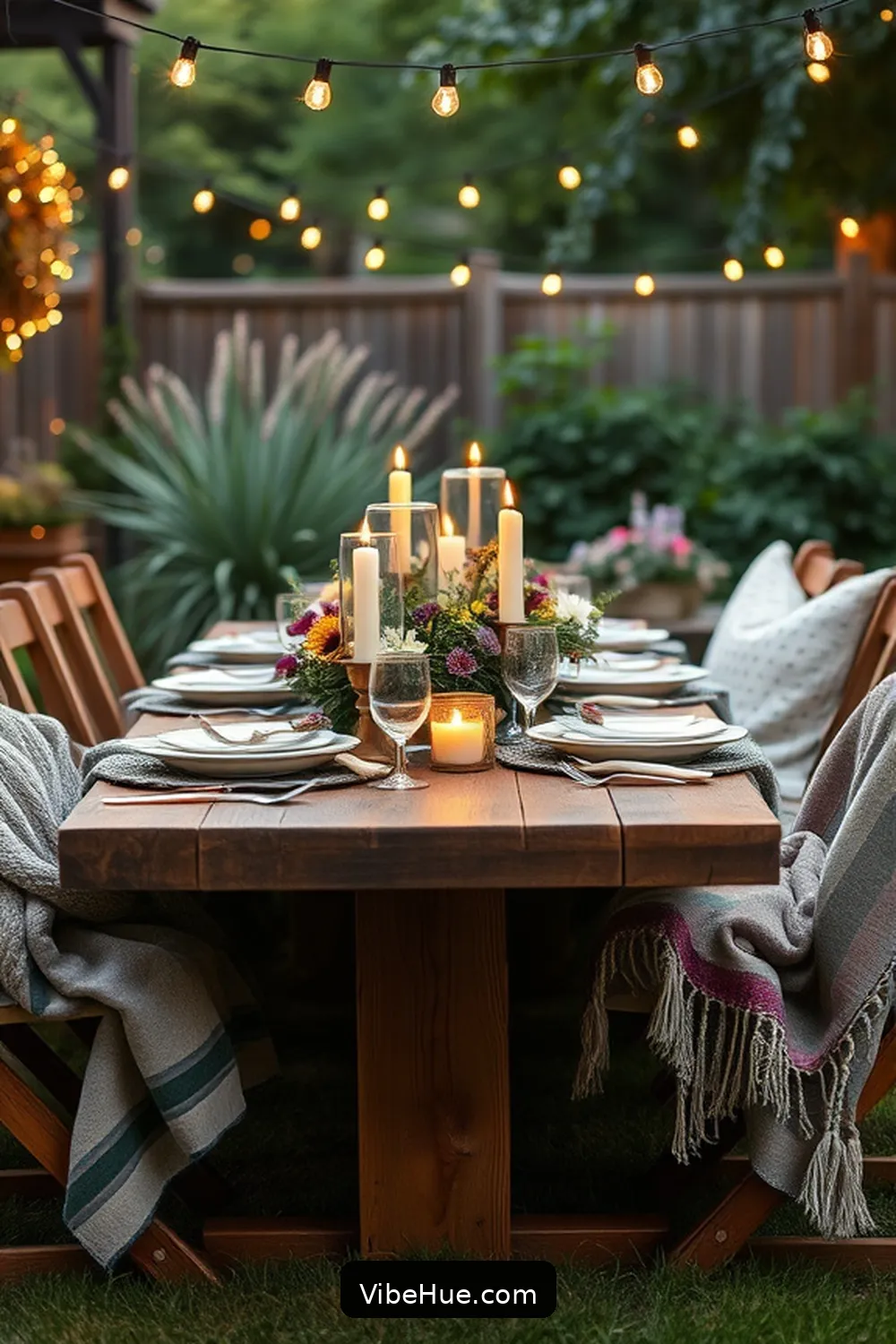 16 Cozy Outdoor Cooking Ideas for a Rustic Summer Kitchen 6 Gather Around the Table: Setting the Scene for Alfresco Dining for 16 Cozy Outdoor Cooking Ideas for a Rustic Summer Kitchen