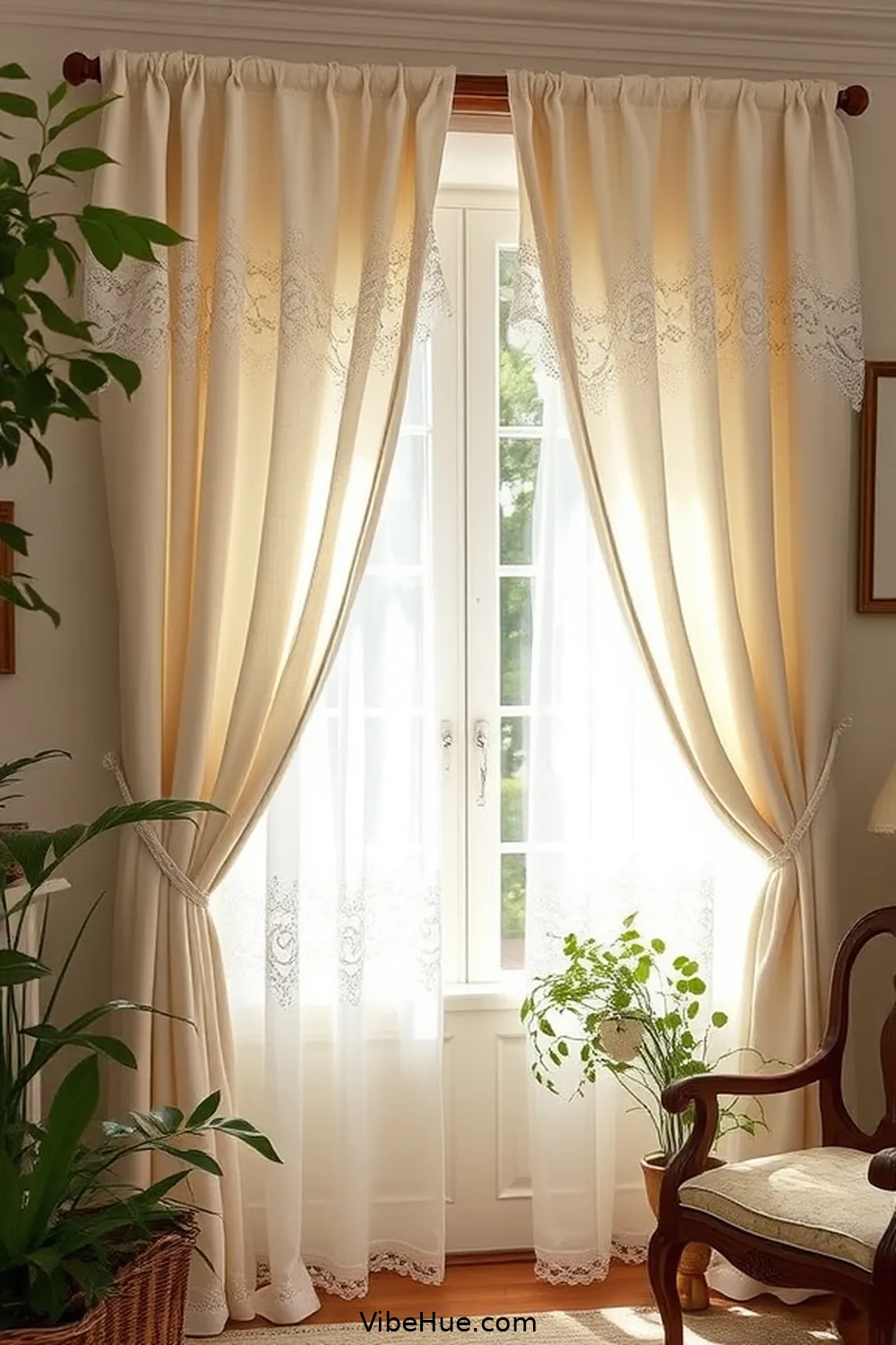 16 Essential Elements for a Summer Home Office in Traditional Style 14 Refined Window Treatments for 16 Essential Elements for a Summer Home Office in Traditional Style
