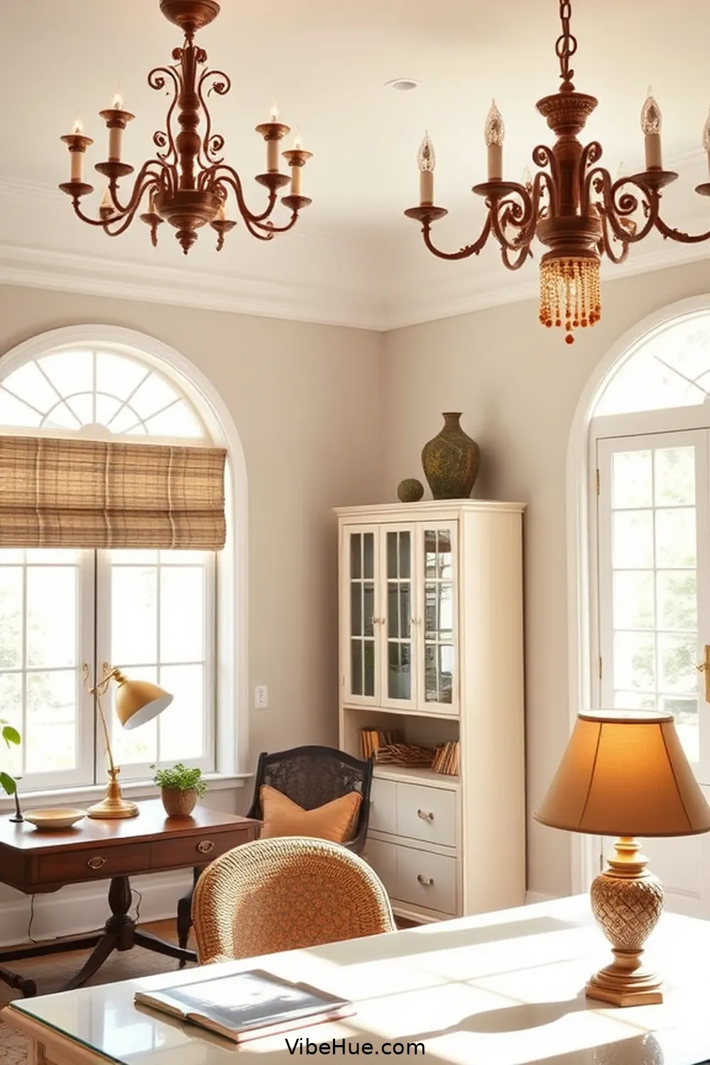 16 Essential Elements for a Summer Home Office in Traditional Style 6 Traditional Lighting Fixtures for 16 Essential Elements for a Summer Home Office in Traditional Style