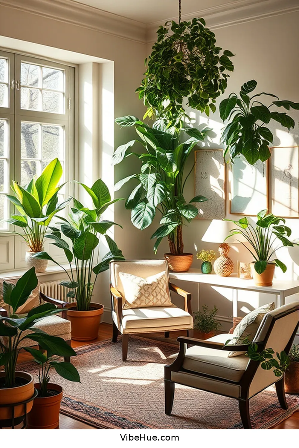 Indoor Plants for A Fresh Feel for 16 Essential Elements for a Year-Round Traditional Home Office Style