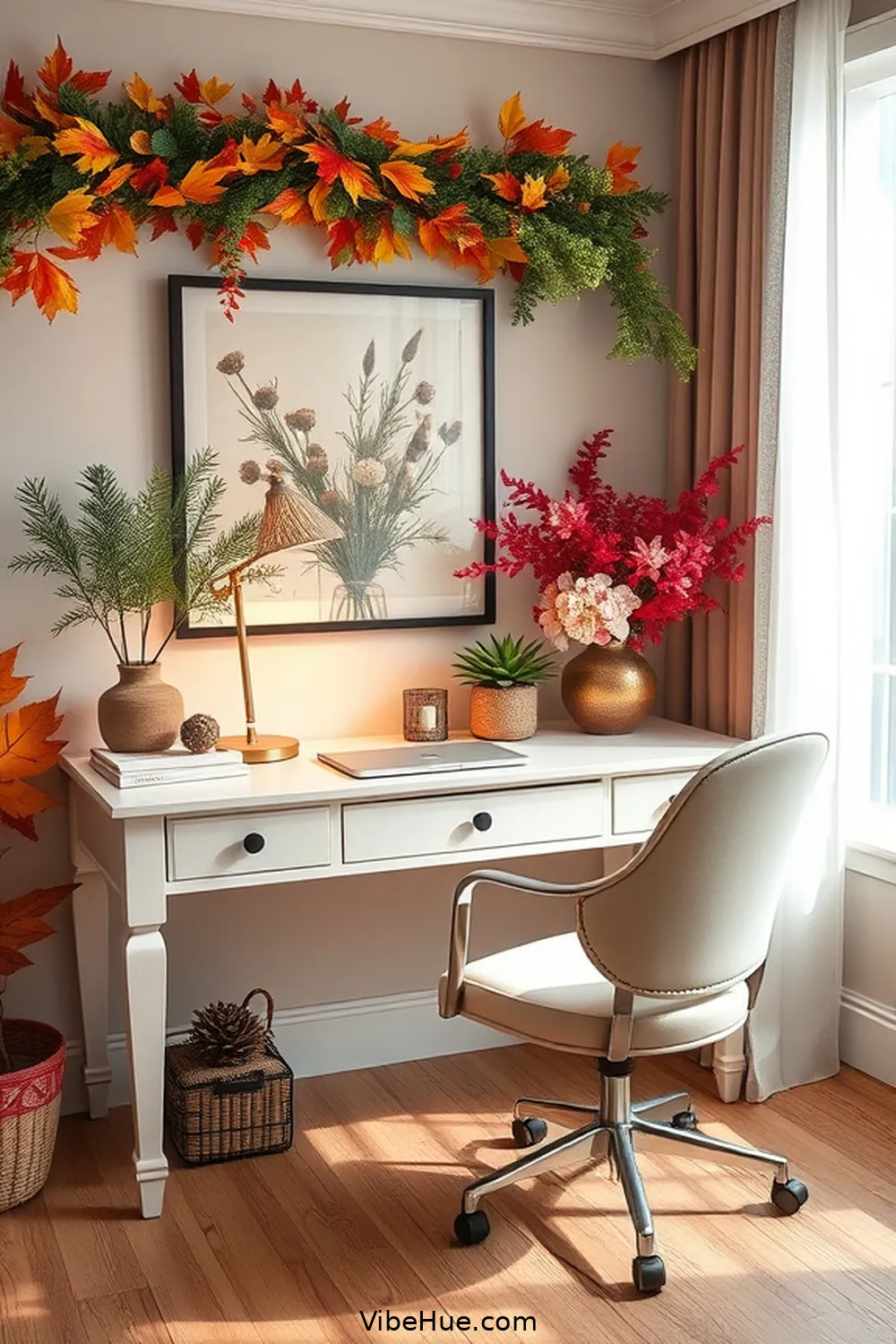 Seasonal Decor Updates for 16 Essential Elements for a Year-Round Traditional Home Office Style