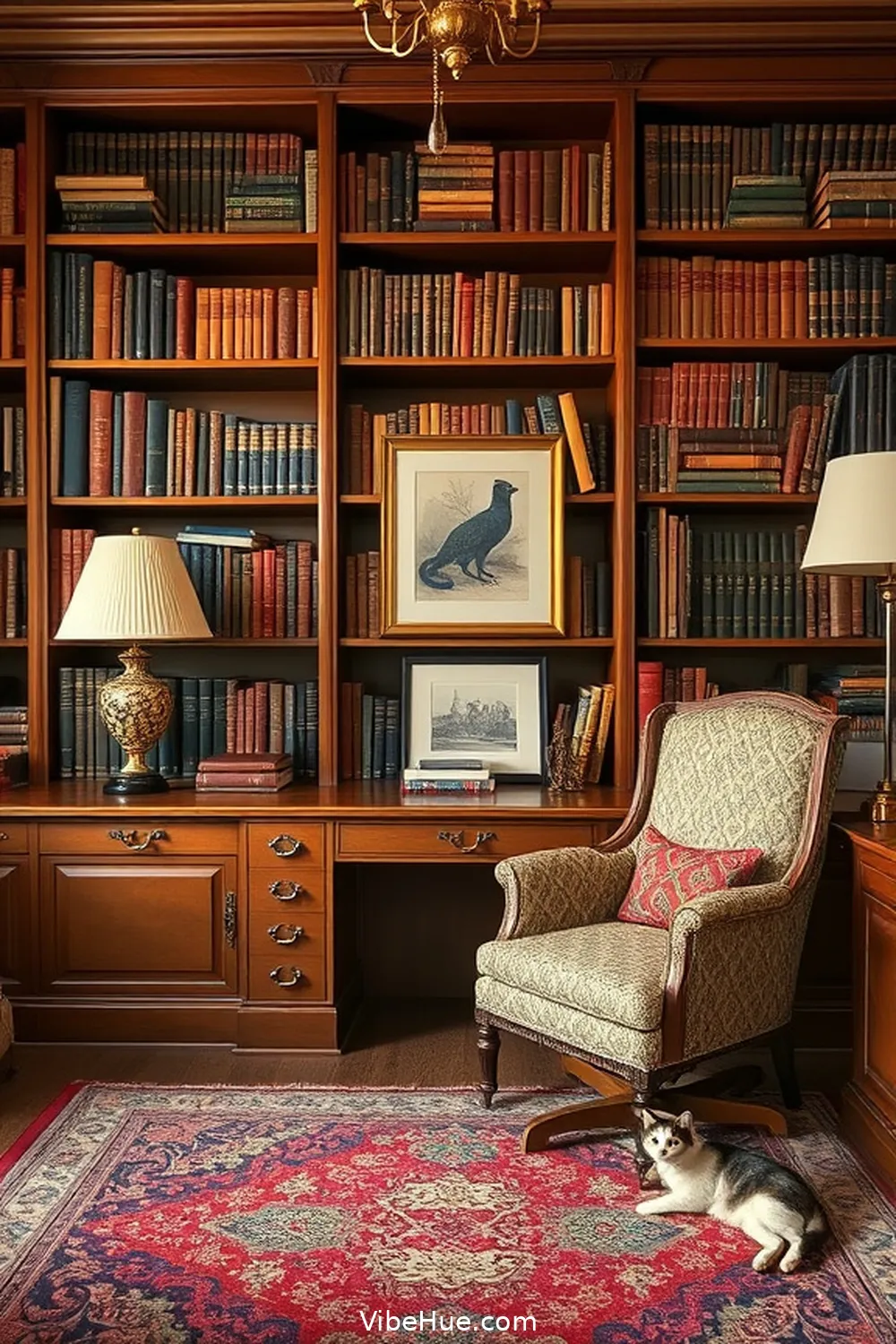 Traditional Bookshelves for 16 Essential Elements for a Year-Round Traditional Home Office Style