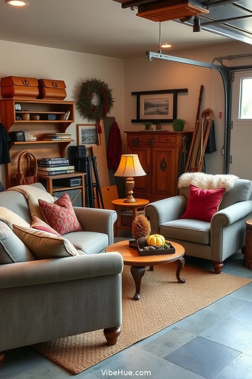 16 Essential Features for Year-Round Garage Traditional Style 6 Cozy Seating Area for 16 Essential Features for Year-Round Garage Traditional Style