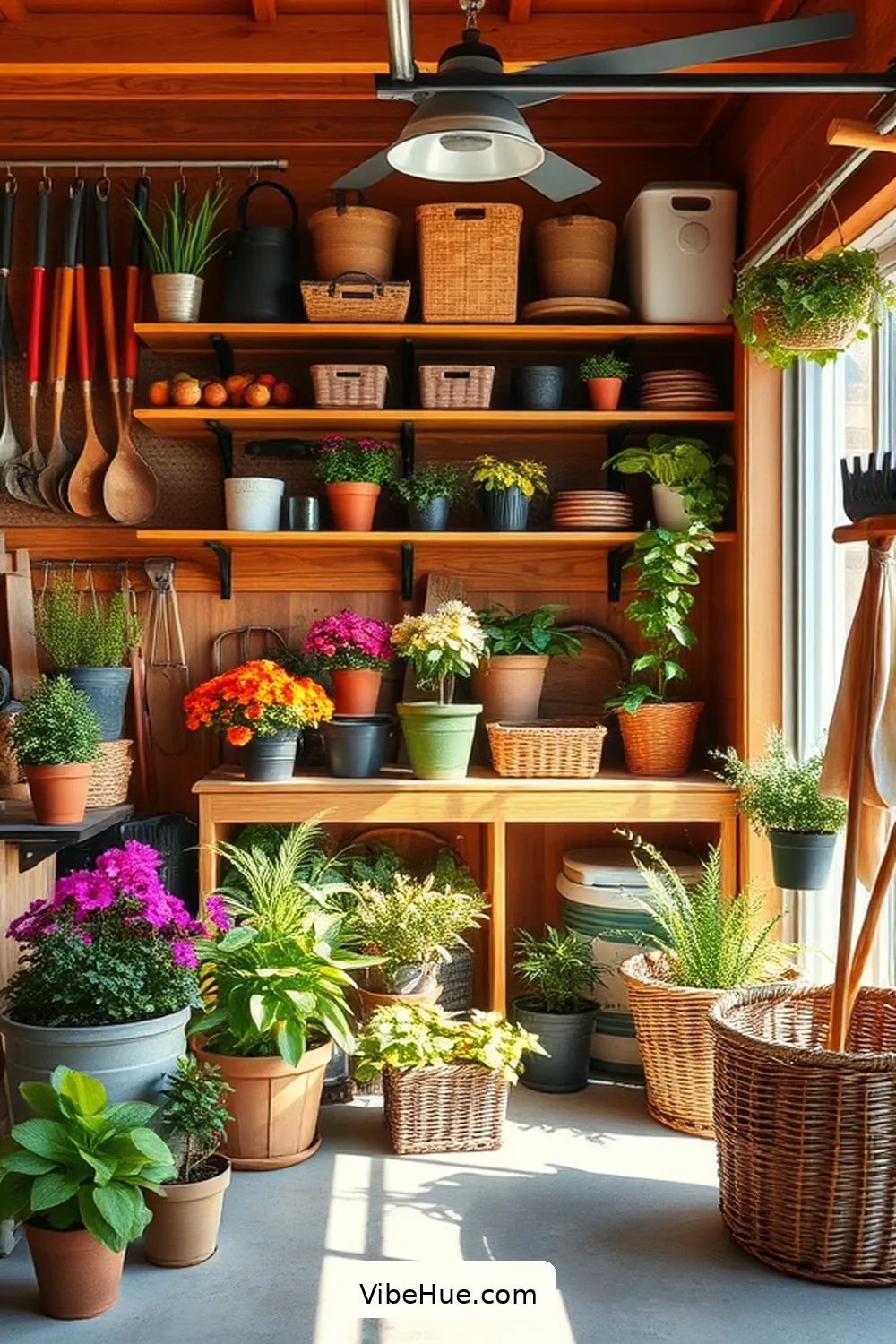 16 Essential Features for Year-Round Garage Traditional Style 15 Gardening and Tool Storage for 16 Essential Features for Year-Round Garage Traditional Style