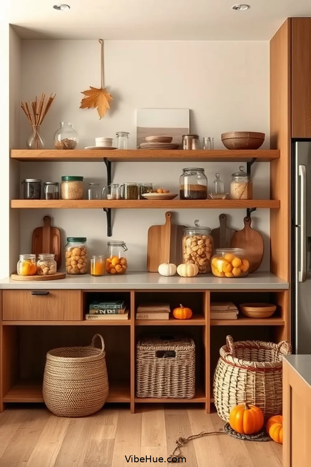 16 Minimalist Fall Kitchen Decor Ideas for Cozy Style 10 Integrate Functional Storage Solutions for 16 Minimalist Fall Kitchen Decor Ideas for Cozy Style